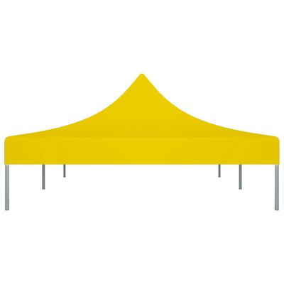 vidaXL سقف خيمة حفلات 6×3 م أصفر 270 جم/م²