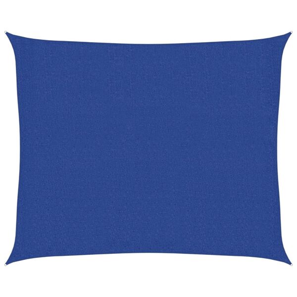 vidaXL مظلة شراعية 160 جم/م² أزرق 2.5×3 م HDPE
