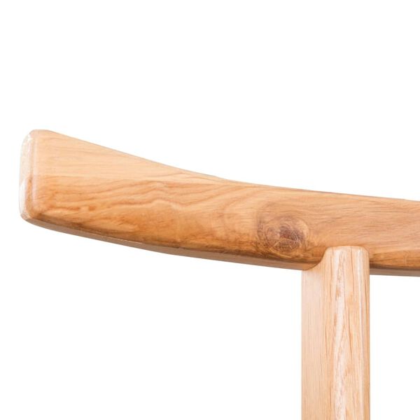 vidaXL حامل ملابس 150x125 سم من خشب البلوط الصلب vidaXL