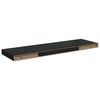 323836 vidaXL Floating Wall Shelves 2 pcs Black 80x23,5x3,8 cm MDF - Untranslated