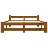 vidaXL إطار سرير بني عسلي خشب صنوبر صلب 160&times;200 سم
