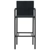 vidaXL كراسي بار 2 ق بولي روطان أسود