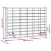 vidaXL خزانة عرض خشبية لهواة الجمع من تحتوي على 60 حجرة، 60×4.5×40.5 سم
