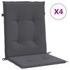 vidaXL وسائد كراسي الحديقة أنثراسيت 100 x 50 x 3 cm