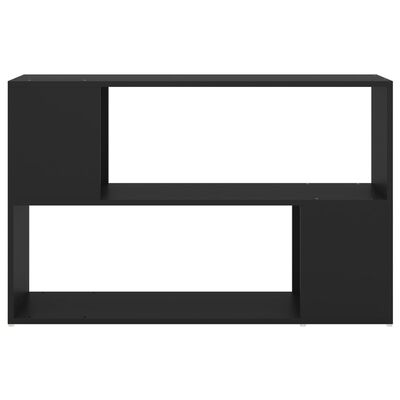 vidaXL خزانة كتب أسود 100×24×63 سم خشب صناعي