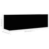 vidaXL عدد 2 قطعة طقم خزانة تلفزيون خشب صناعي أسود