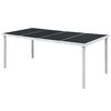 vidaXL طاولة حديقة 190&times;90&times;74 سم فولاذ أسود