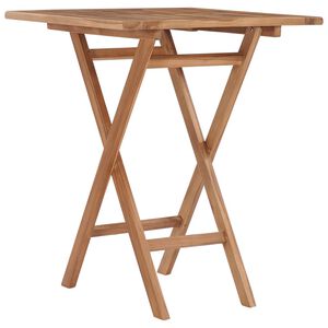 vidaXL طاولة حديقة قابلة للطي 60&times;60&times;75 سم خشب ساج صلب