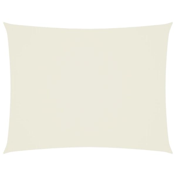vidaXL مظلة شراعية قماش أكسفورد مستطيلة 3×4.5 م كريمي
