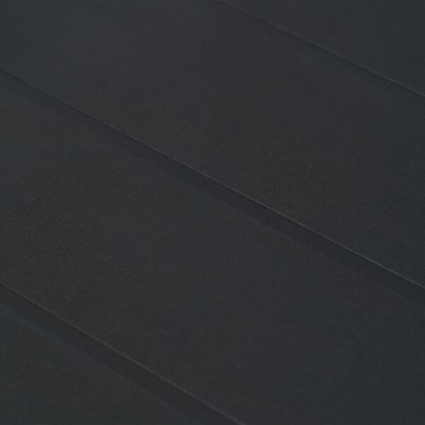 vidaXL طاولة حديقة أنثراسيت 220×90×72 سم بلاستيك بمظهر روطان