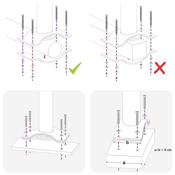 vidaXL مظلة فناء جانبية قابلة للسحب 60×300 سم رمادي