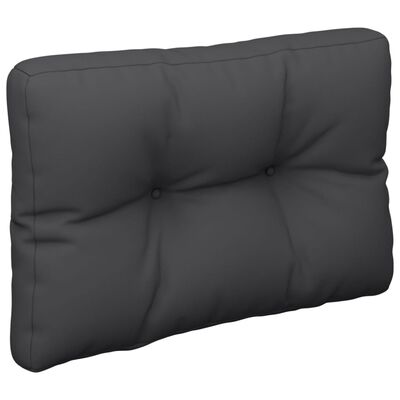 vidaXL وسادة أريكة طبليات أسود 60×40×10 سم