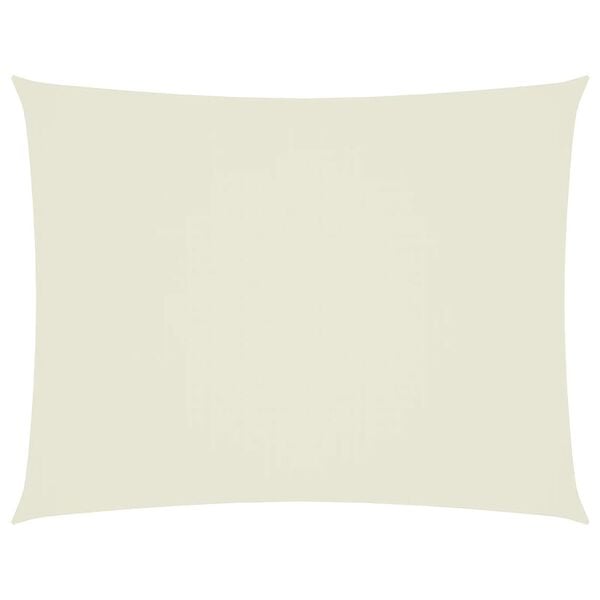 vidaXL مظلة شراعية قماش أكسفورد مستطيلة 5×6 م كريمي
