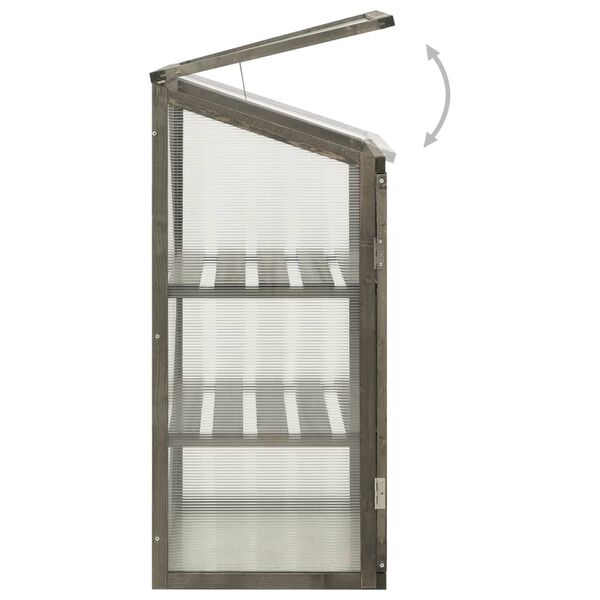 vidaXL دفيئة زراعية 60×45×100سم خشب تنوب