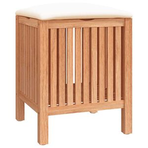 vidaXL كرسي حمام مقاس 40.5&times;40&times;52 سم من خشب الجوز الصلب