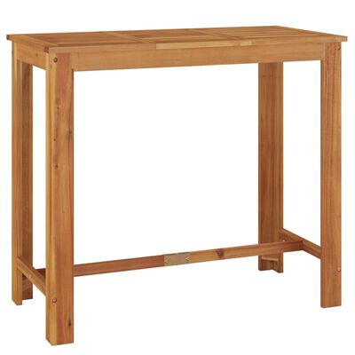 vidaXL طاولة بار حديقة 120×60×105 سم خشب أكاسيا صلب