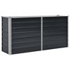 vidaXL حوض حديقة مرتفع أنثراسيت 160&times;40&times;77 سم فولاذ مجلفن