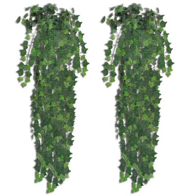 vidaXL نبات لبلاب صناعي 4 قطع لون أخضر 90 سم