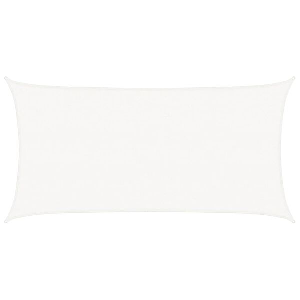 vidaXL مظلة شراعية HDPE مستطيلة 2&times;4 م أبيض