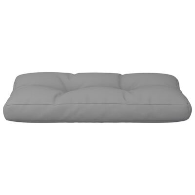 vidaXL وسادة أريكة طبليات رمادي 70×40×10 سم