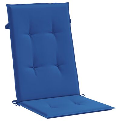 vidaXL وسائد كرسي حديقة 4 ق أزرق ملكي 120×50×3 سم