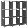 322612 vidaXL 9-Cube Display Shelf Grey 103x30x107,5 cm Fabric - Untranslated