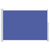 vidaXL مظلة فناء جانبية قابلة للسحب 200&times;300 سم لون أزرق