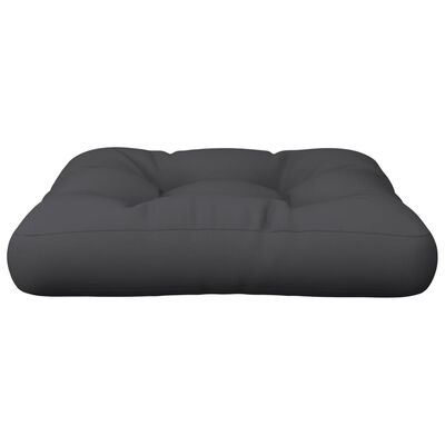vidaXL وسادة أريكة طبليات أسود 58×58×10 سم