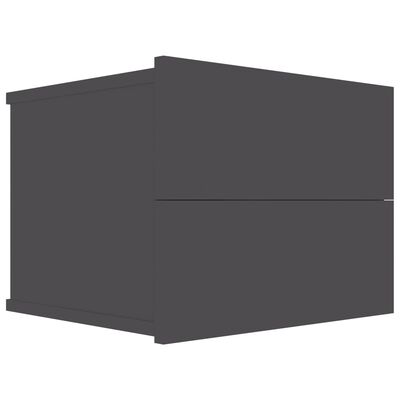 vidaXL خزانة سرير جانبية رمادي 40×30×30 سم خشب مضغوط