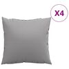 vidaXL وسائد كنب 4 ق رمادي 50&times;50 سم قماش