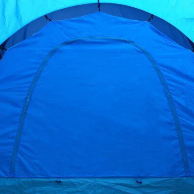 vidaXL Camping Tent Polyester 9 Persons Blue-dark Blue