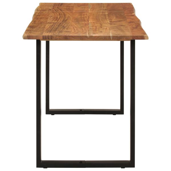 vidaXL طاولة طعام 140×70×76 سم خشب أكاسيا صلب