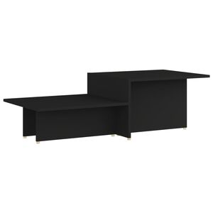 vidaXL طاولة قهوة أسود 111.5&times;50&times;33 سم خشب صناعي