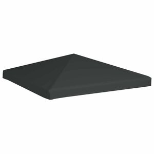 vidaXL غطاء مظلة حديقة علوي 310 جم/م&sup2; 3&times;3 م رمادي