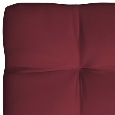 vidaXL وسائد أريكة طبليات 7 قطع أحمر خمري