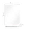 vidaXL مرآة حائط مع رف 50×60 سم زجاج مقسّى