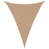 vidaXL مظلة شراعية 160 جم/م&sup2; رمادى بنى 5&times;7&times;7 م HDPE
