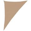 vidaXL مظلة شراعية 160 جم/م&sup2; رمادى بنى 4&times;5&times;6.8 م HDPE