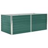 vidaXL حوض حديقة مرتفع 160&times;80&times;45 سم فولاذ مجلفن أخضر