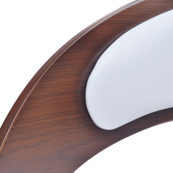 vidaXL كراسي بار 2 ق مع إطار بينتوود وجلد صناعي