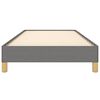 vidaXL إطار سرير دون مرتبة لون رمادي داكن قماش 200x90 سم