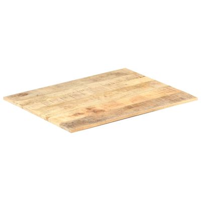 vidaXL سطح طاولة دائري خشب مانجو صلب 15-16 مم 80×60 سم