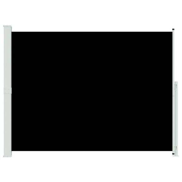 vidaXL مظلة فناء جانبية قابلة للسحب 220&times;300 سم أسود