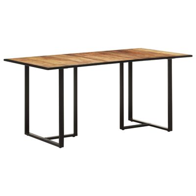 vidaXL طاولة سفرة 160 سم خشب مانجو خشن