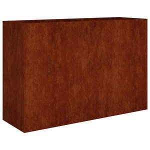 vidaXL حوض حديقة مرتفع 80x40x120 سم فولاذ كورتن
