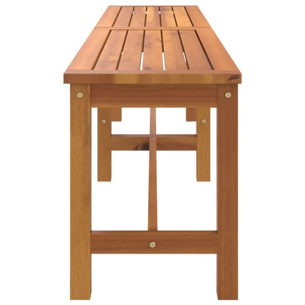 vidaXL مقعد طويل للحديقة 45x35x180 سم خشب أكاسيا صلب