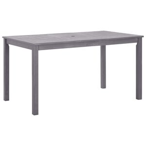 vidaXL طاولة حديقة رمادي باهت 140&times;80&times;74 سم خشب أكاسيا صلب