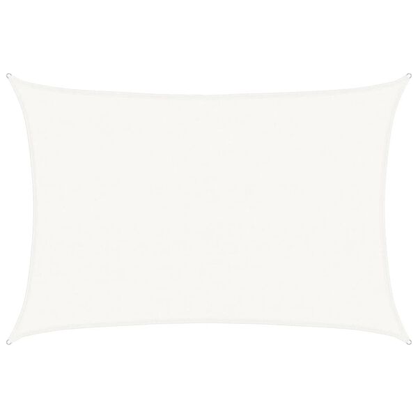 vidaXL مظلة شراعية 160 جم/م&sup2; أبيض 4&times;5 م HDPE