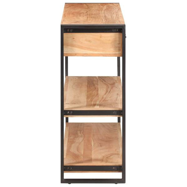 vidaXL خزانة جانبية 120×30×75 سم خشب أكاسيا صلب