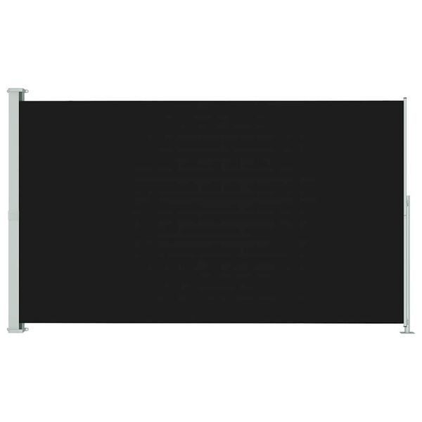 vidaXL مظلة فناء جانبية قابلة للسحب 200×300 سم أسود